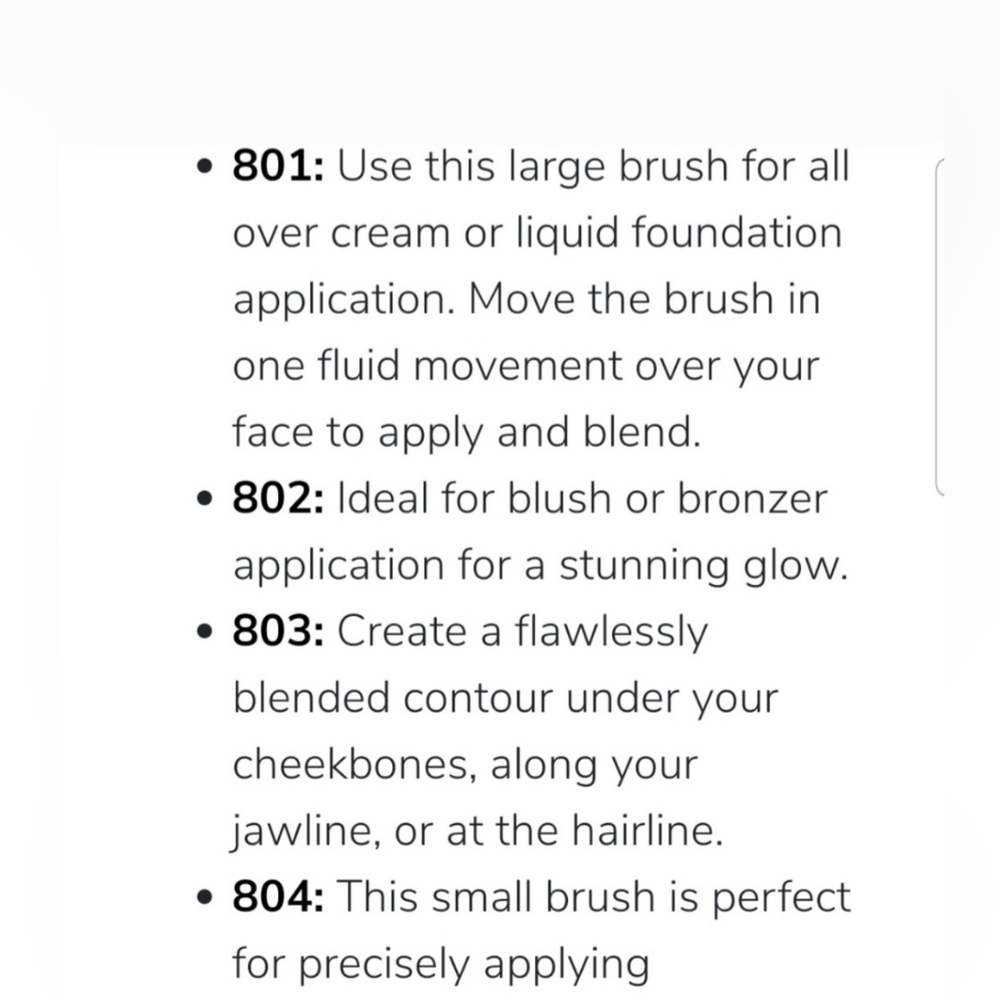 MODA ROSÈ 4Pc Face Perfecting Brush Kit - Picture 5 of 6